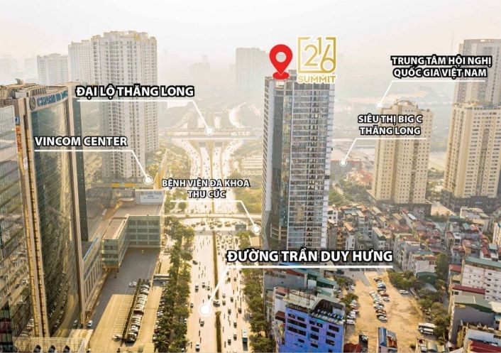 Vị trí dự án The Summit Building 216 Trần Duy Hưng